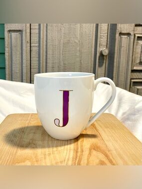 *EUC* Kate Spade by Lenox “To The Letter” Initial J Coffee Cup/Mug - Porcelain